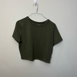 Wild Fable Green Crop Top T Shirt